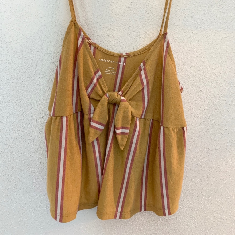 Loose tank with stripes- American Eagle